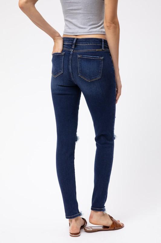 The Sheila Mid Rise Distressed Skinny