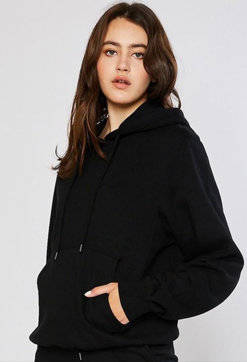 Ultra Soft Fleece Pullover Hoodie-Black