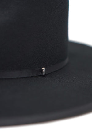 Claudia Rancher Ultra Structured Hat-Black