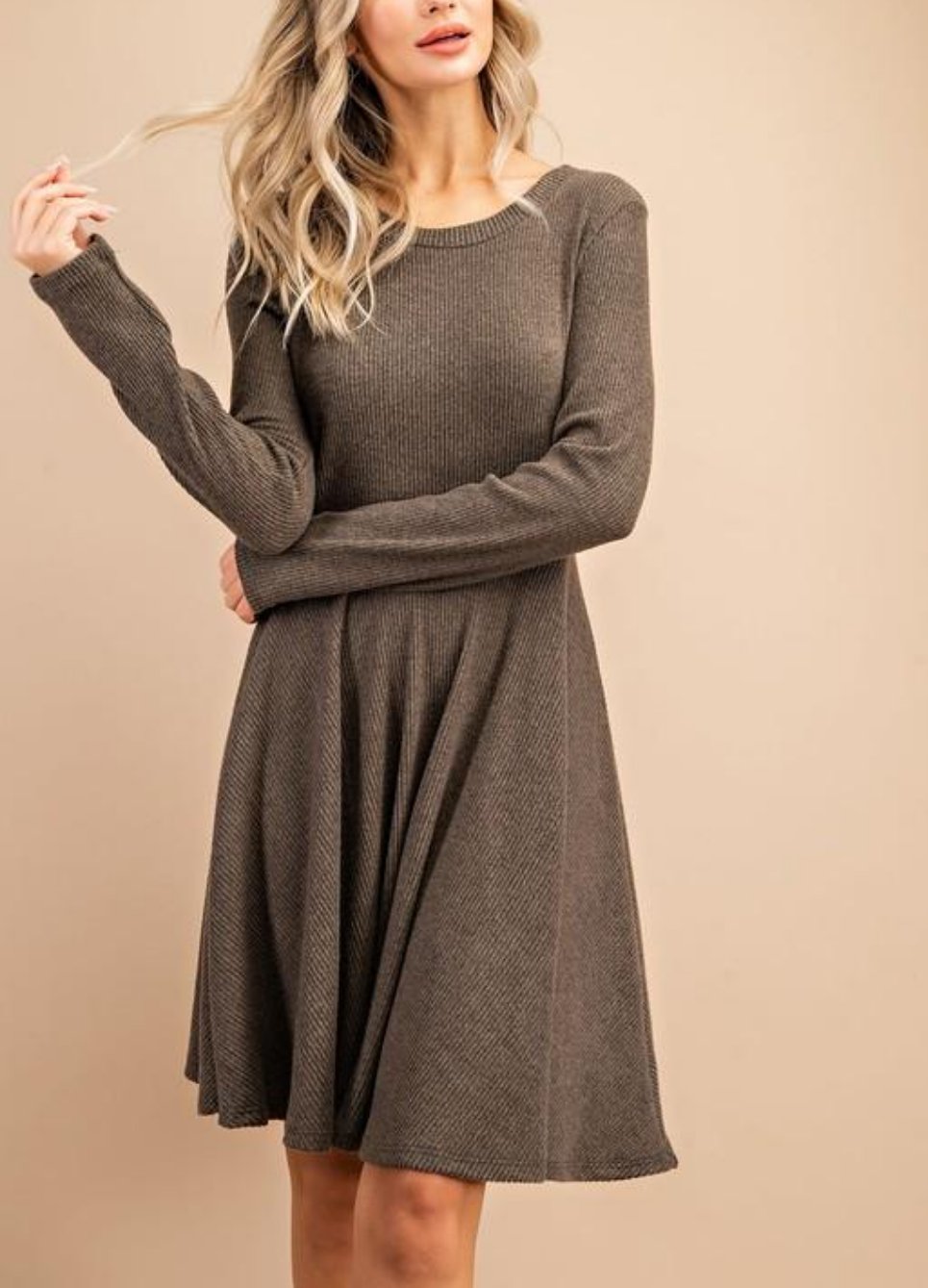 Long Sleeve Knit Dress