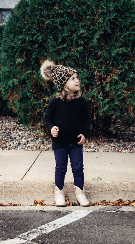 Wild About Warmth Pom Pom Beanie - Kids