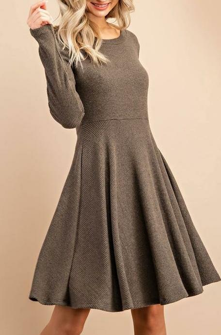 Long Sleeve Knit Dress