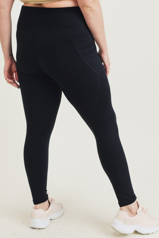 Curvy Tummy Control Side Pocket Leggings