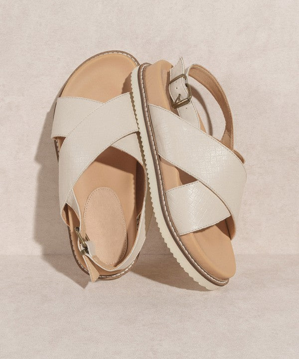 OASIS SOCIETY Back Strap Yvonne Beige Sandals