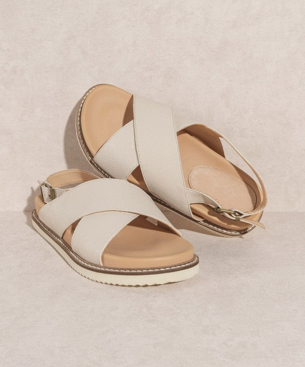 OASIS SOCIETY Back Strap Yvonne Beige Sandals