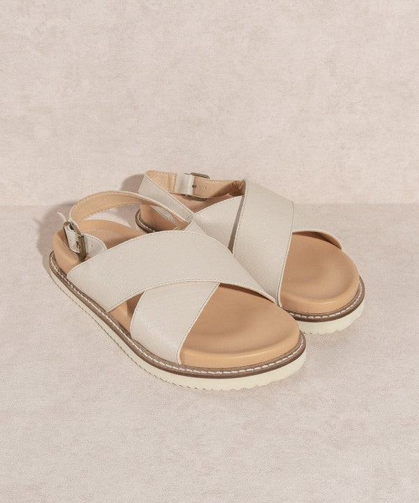 OASIS SOCIETY Back Strap Yvonne Beige Sandals