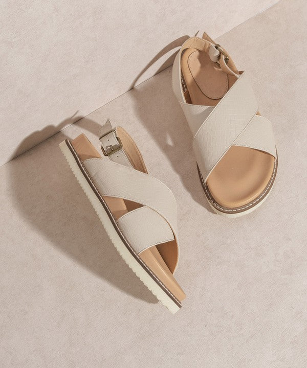 OASIS SOCIETY Back Strap Yvonne Beige Sandals