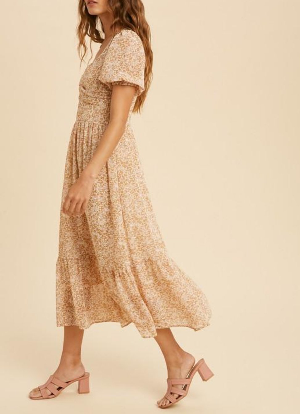 Ruched Bust Fitted Bodice Lace Trim Midi Dress Mota Boutique Ruched Bust Fitted Bodice Lace Trim Midi Dress Mota Boutique
