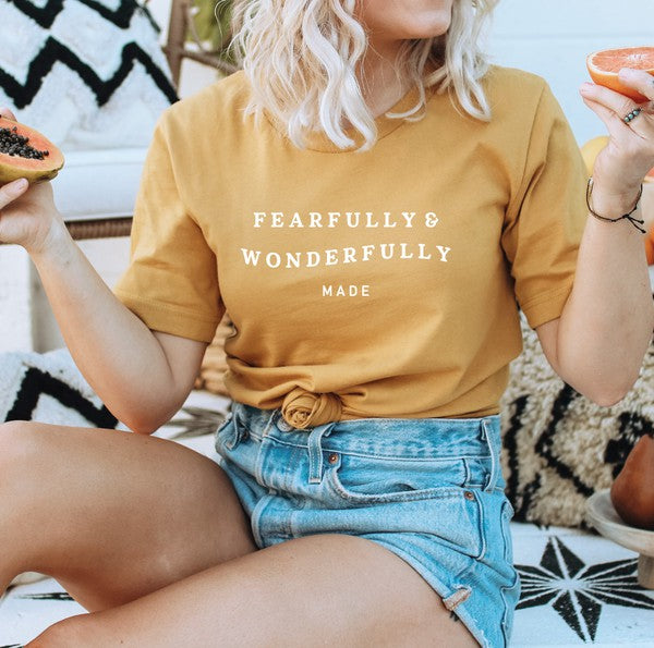 FEARFULLY AND WONDERFULLY MADE GRAPHIC TEE