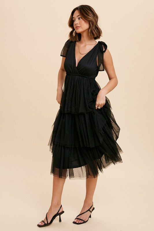 TULLE MIDI DRESS