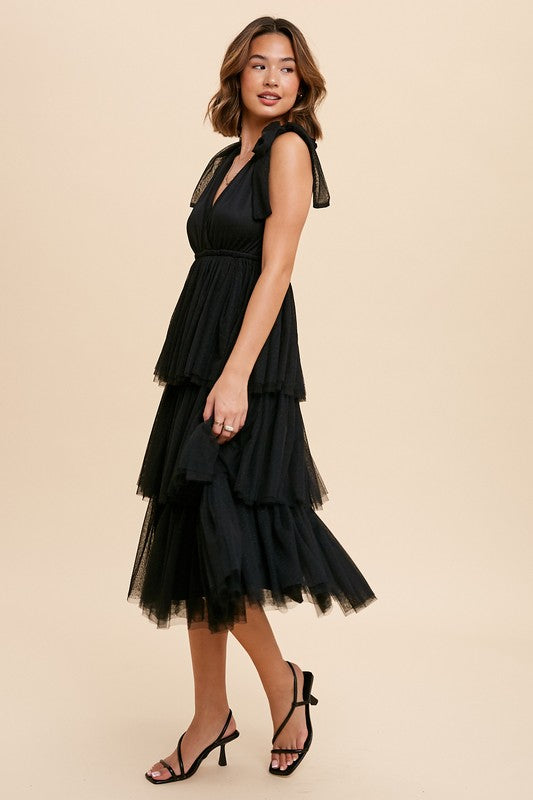 TULLE MIDI DRESS