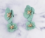 You Are Mint To Be Flower Drop Earrings