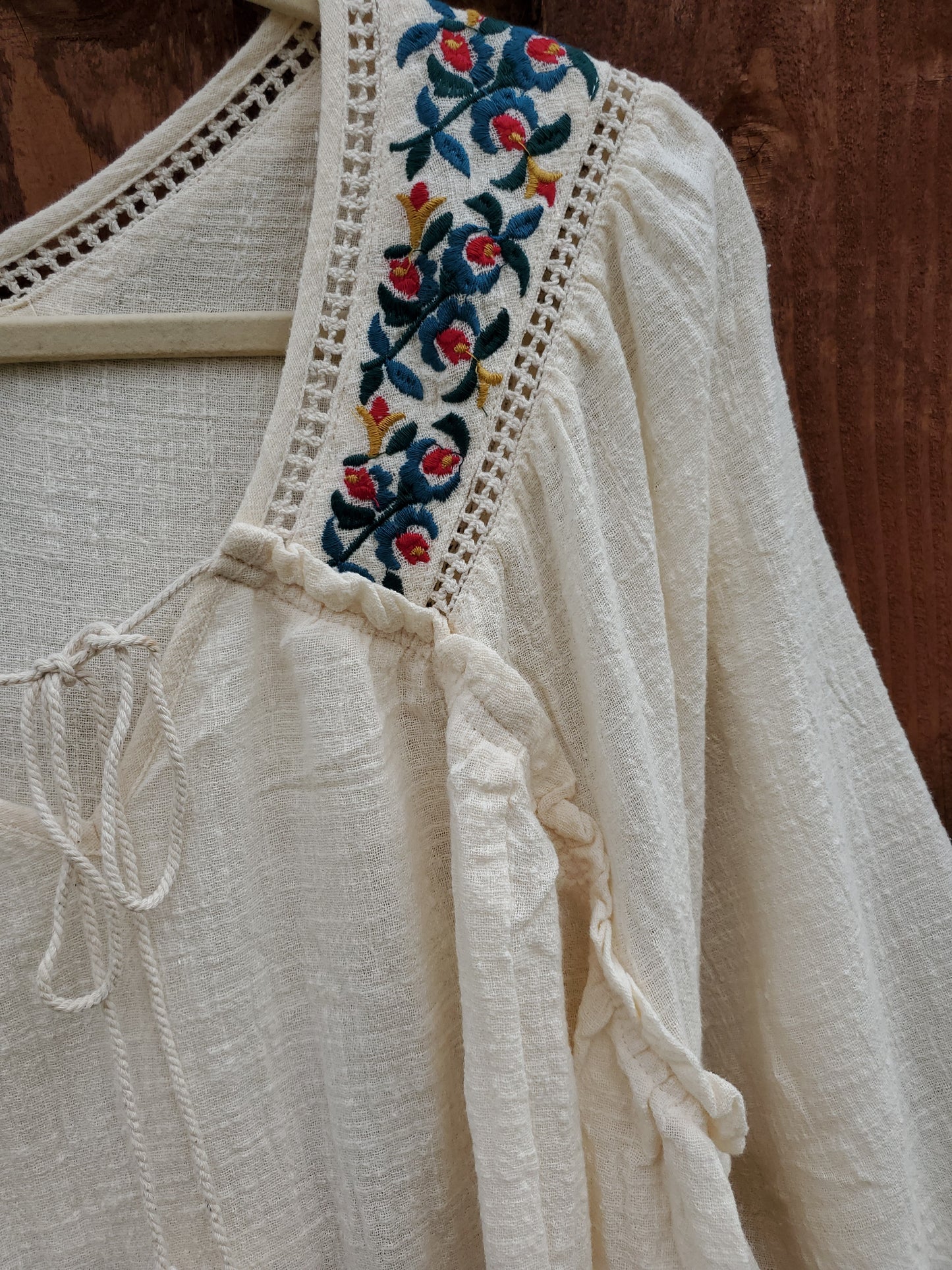 Peasant Embroidered Top