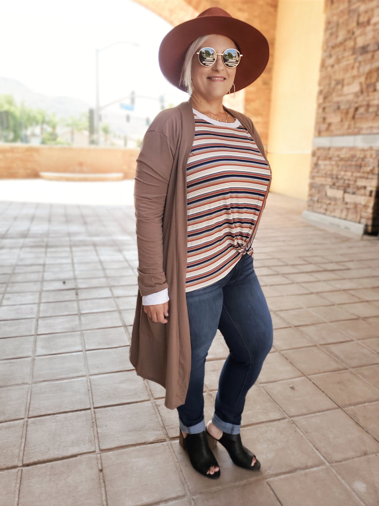 Soft and Stretchy Cardigan in Mocha