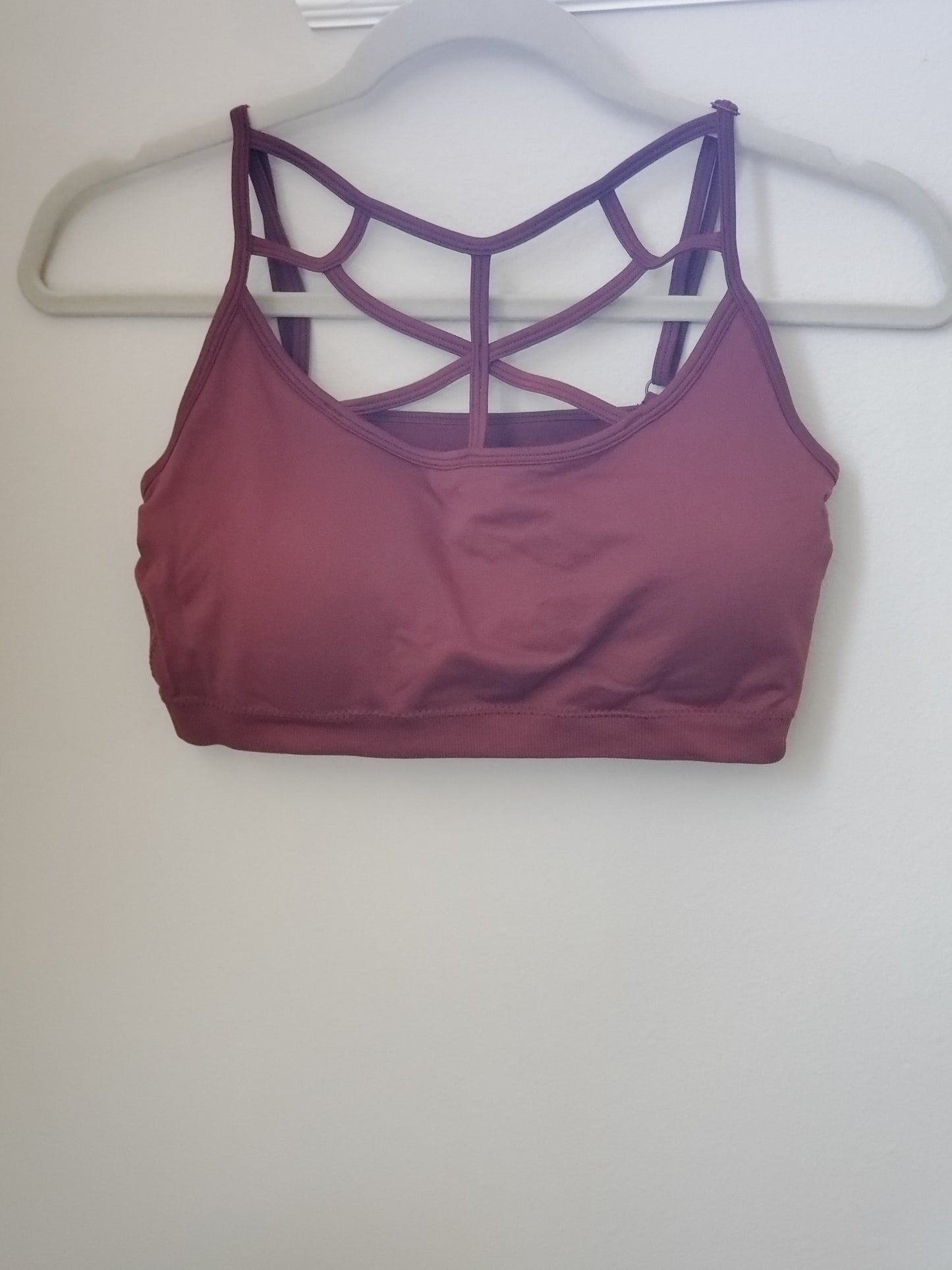 Web Detail Bralette in Rust