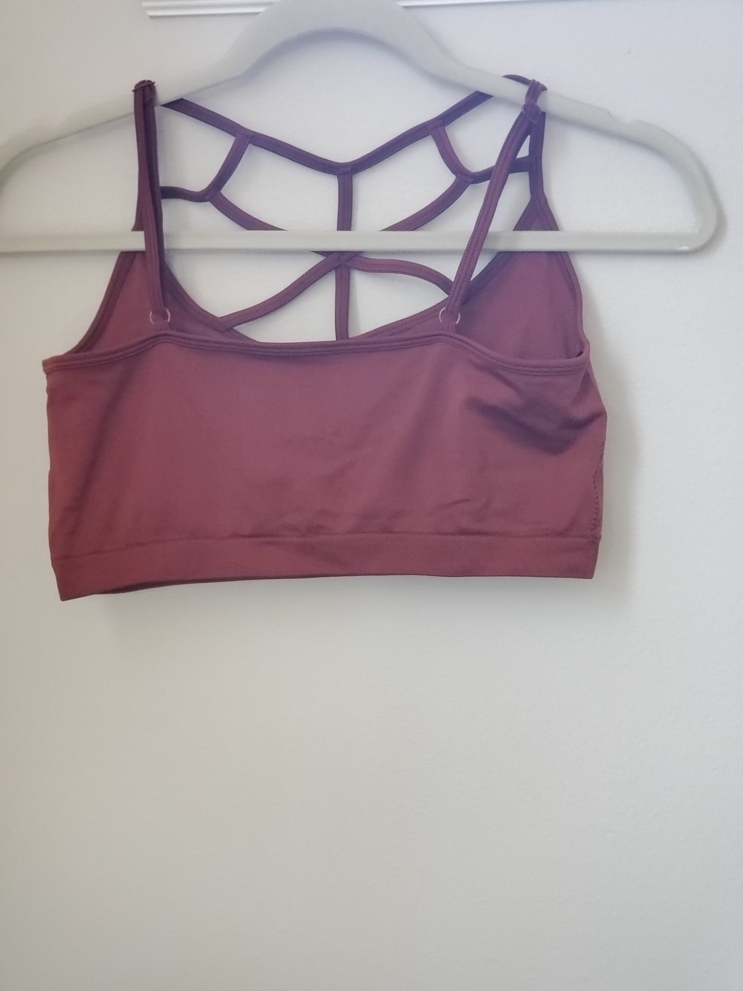 Web Detail Bralette in Rust