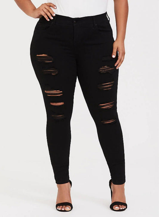 Bombshell  Black Curvy Jeans