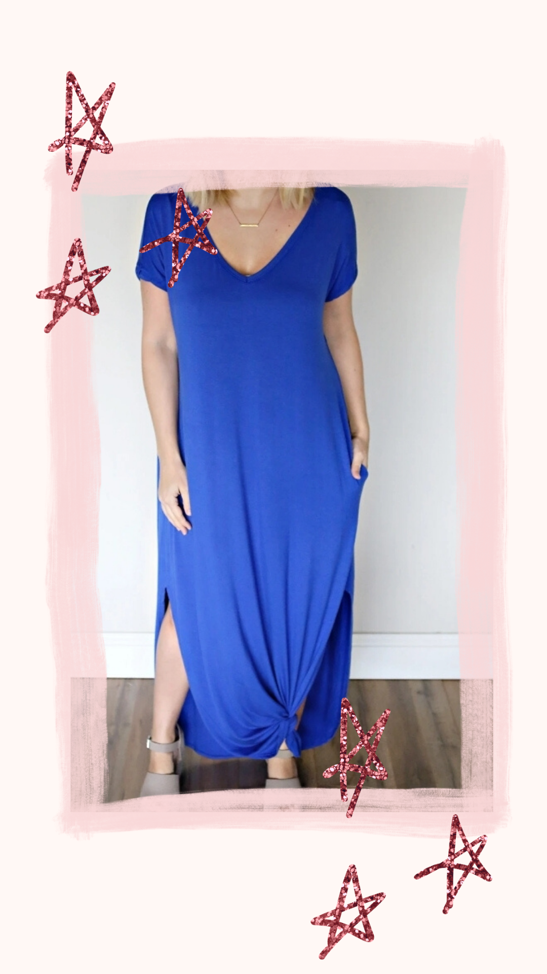 Royal Blue Maxi Dress