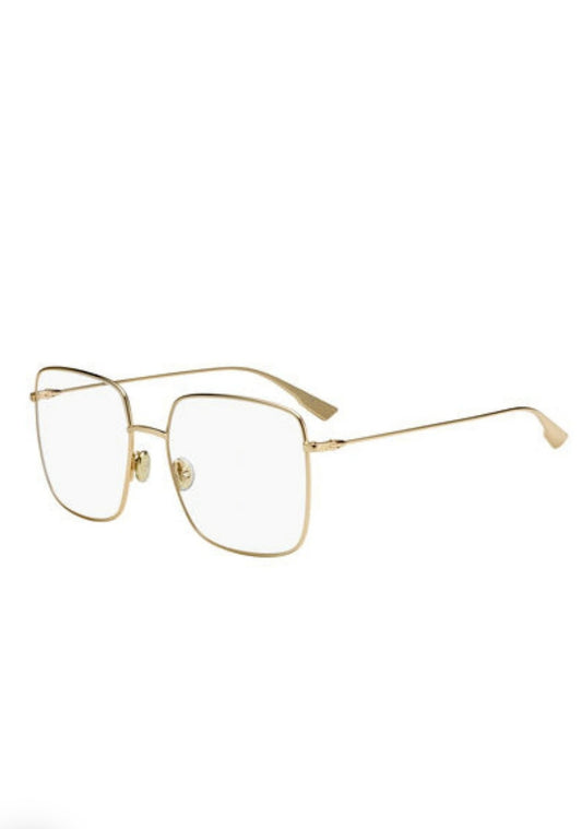 Gold Metal Square Blue Light Blocker Glasses