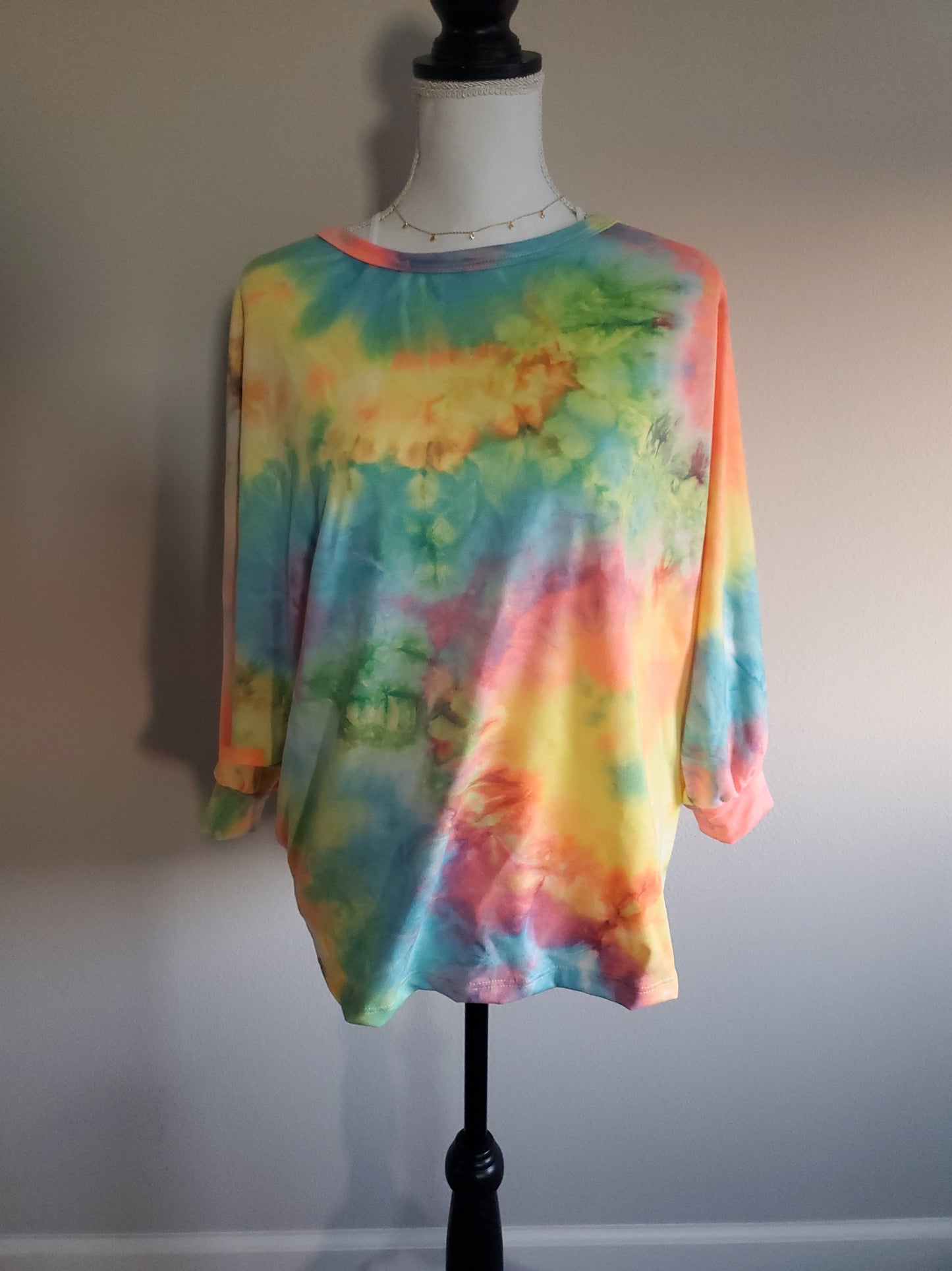 Open Back Tie Dye Sweatshirt Shirt