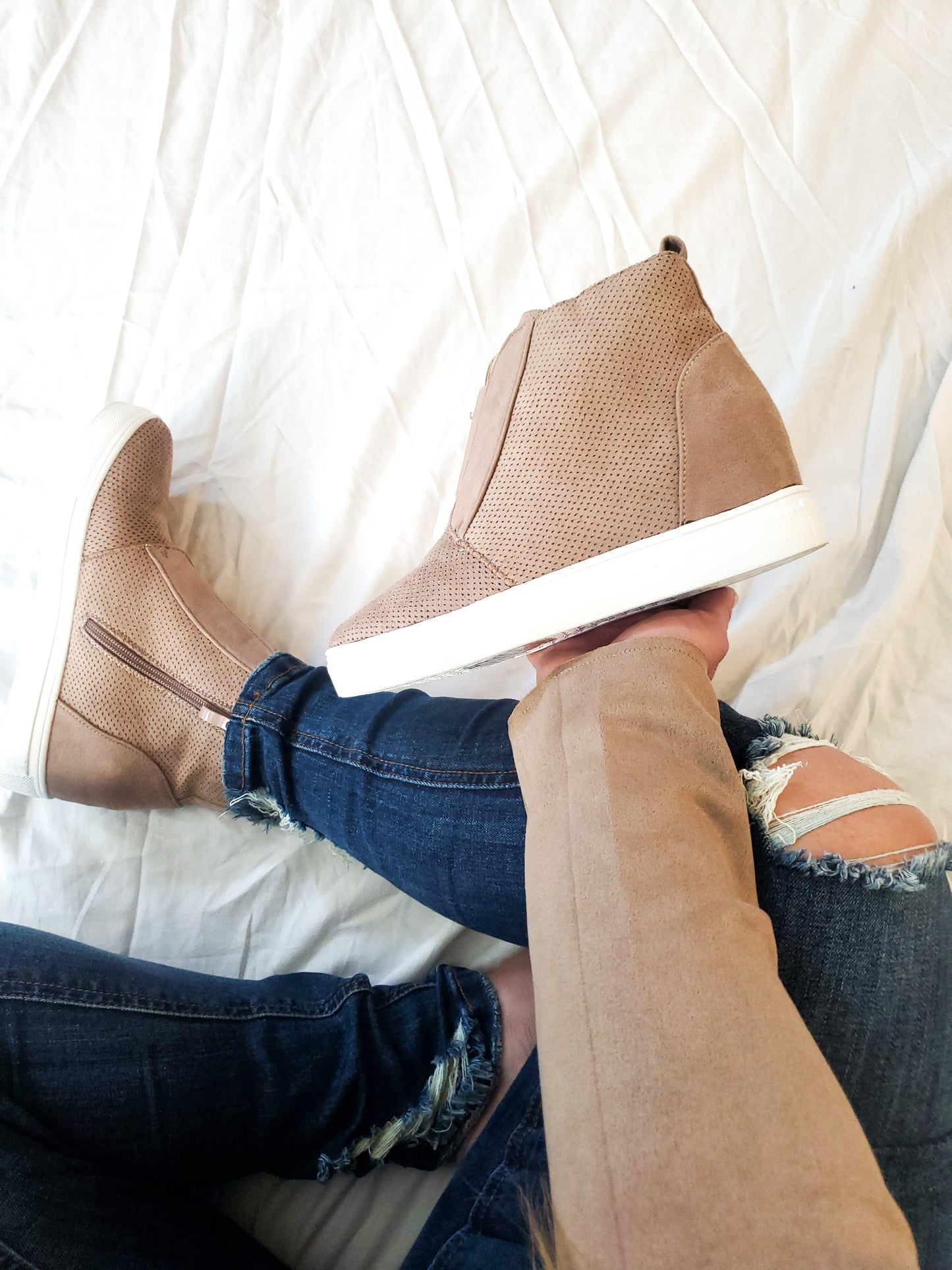 Roize Hidden Wedge Heel Sneakers