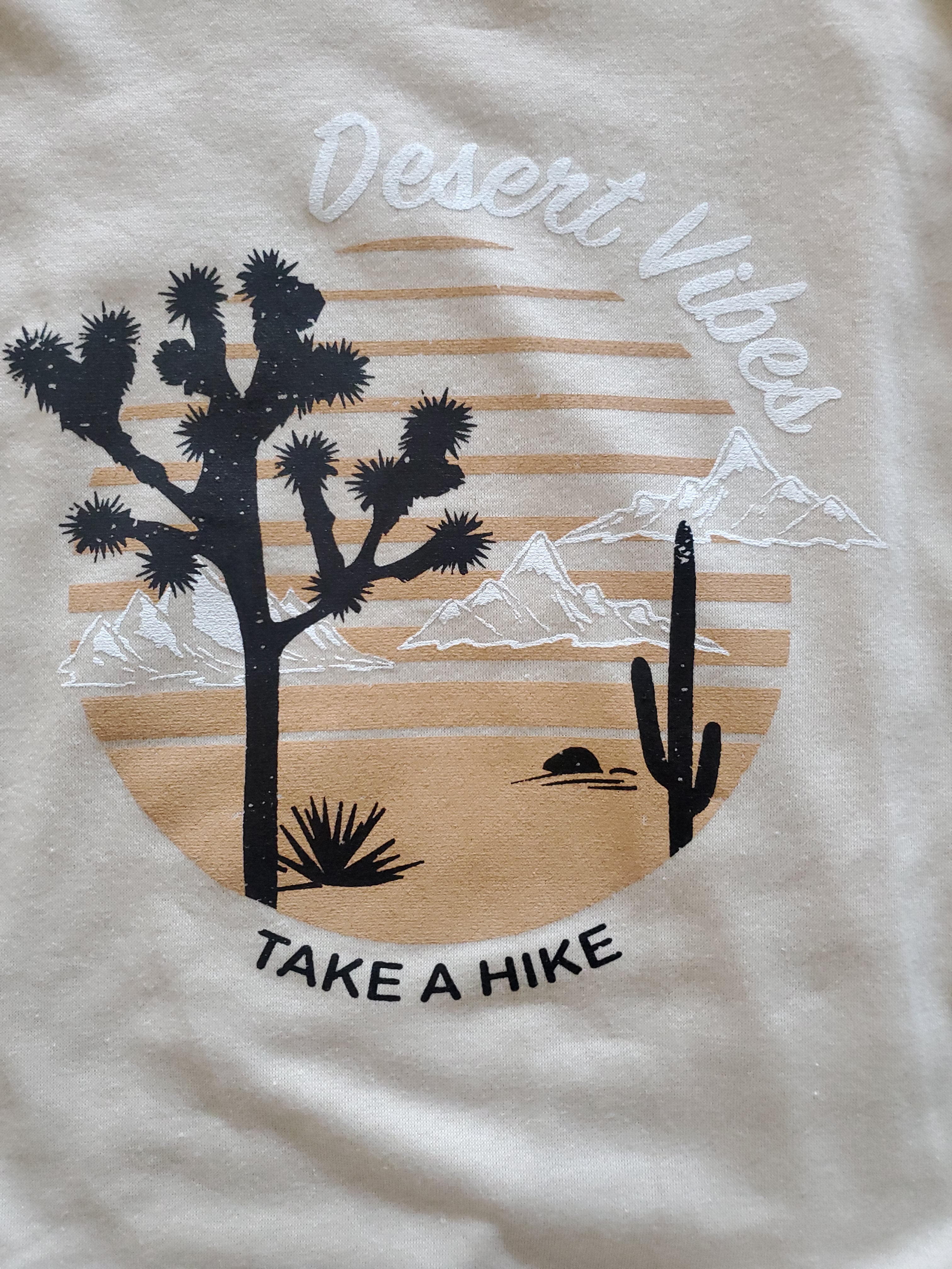 Desert Vibes Take a Hike Cut Out Sweatshirt