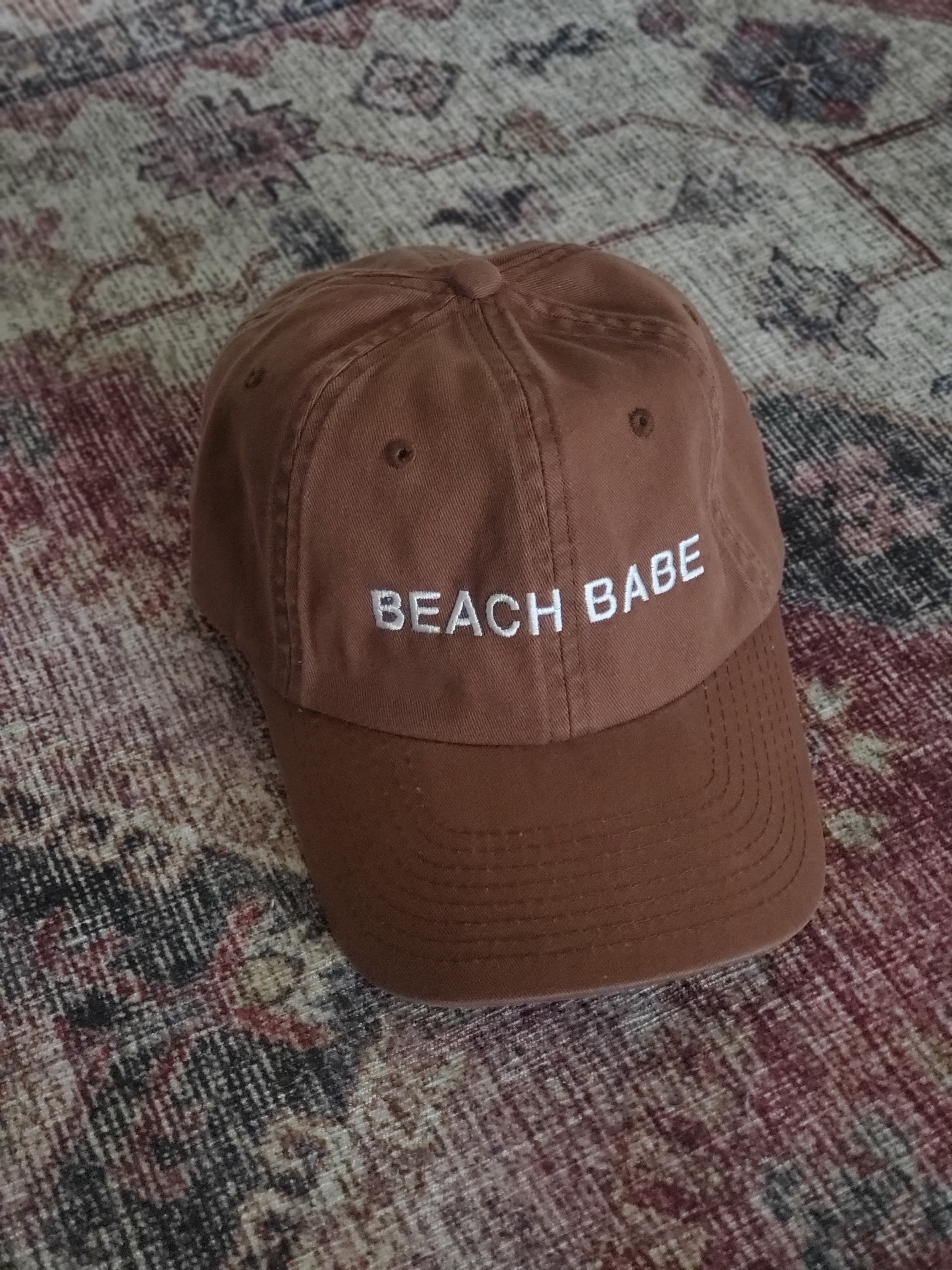 BEACH BABE Embroidered Dad Cap