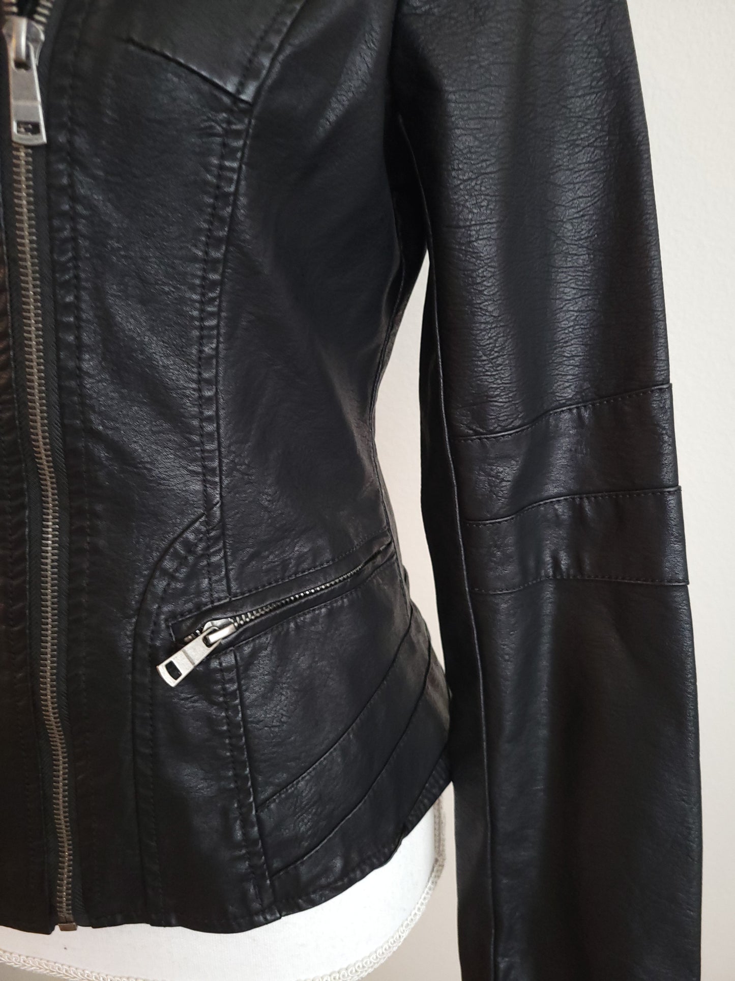 Moto Vegan Leather Biker Jacket