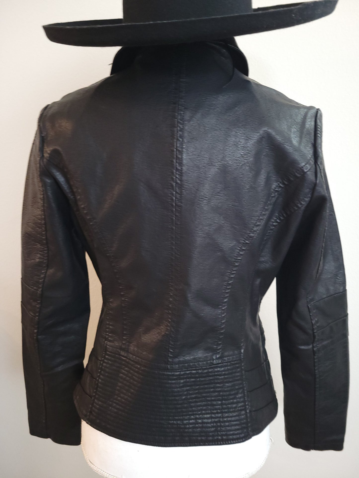 Moto Vegan Leather Biker Jacket