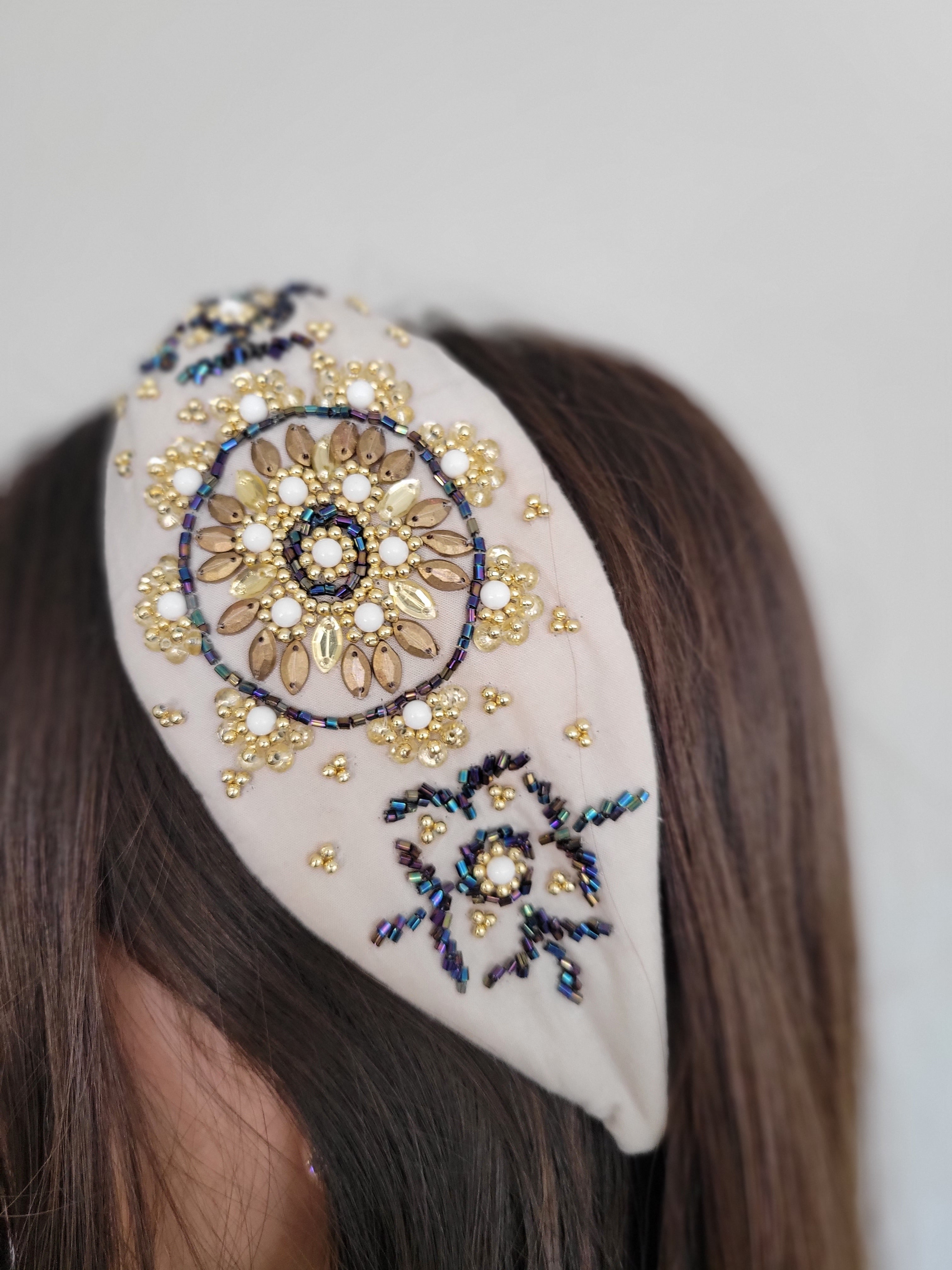 Bead and Sequin Detail Head band.