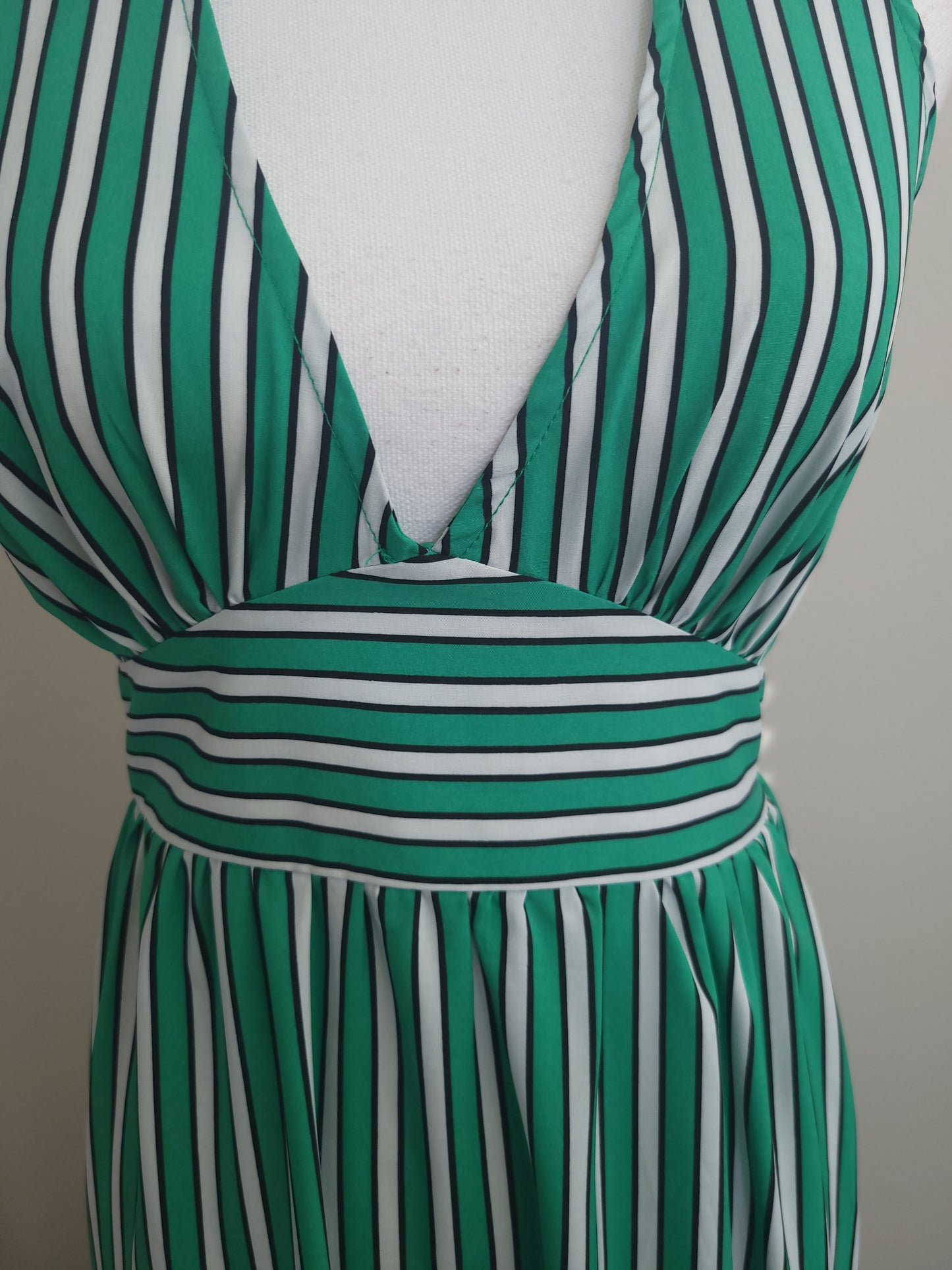 Green Halter Maxi Dress