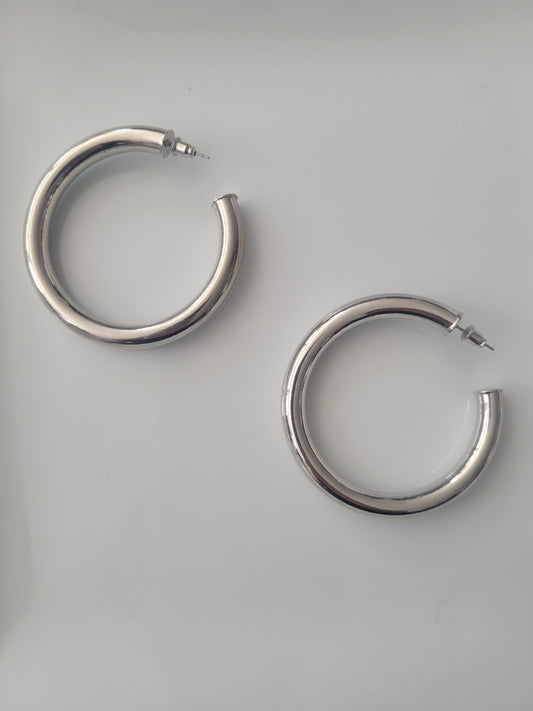 Thick Hoop Earrings