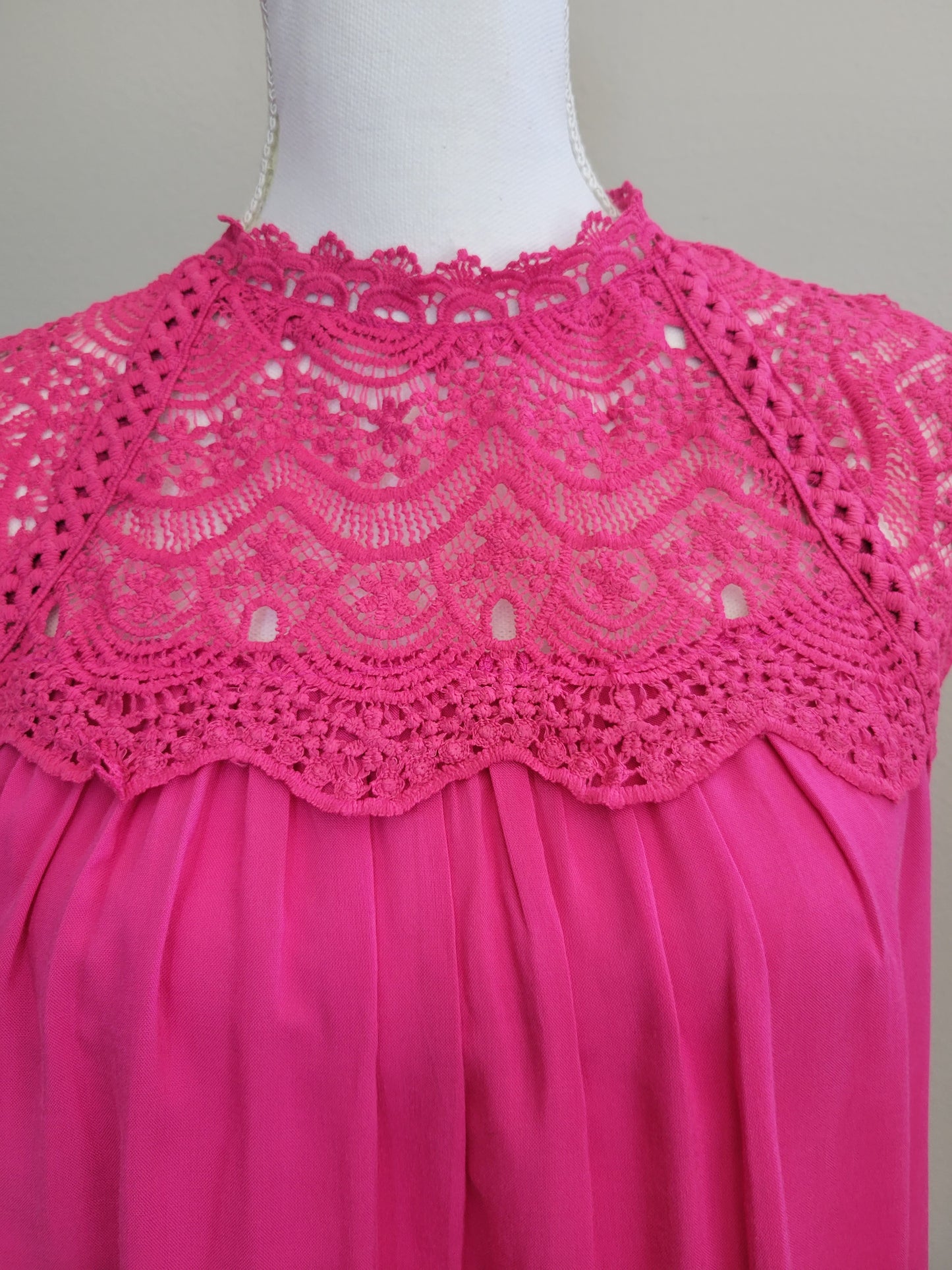 Dream In Color Crochet Detail Blouse