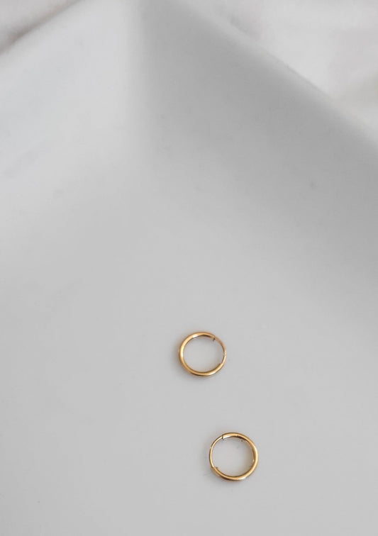 Mini 14K Gold Filled Hoop Endless Earring 9mm