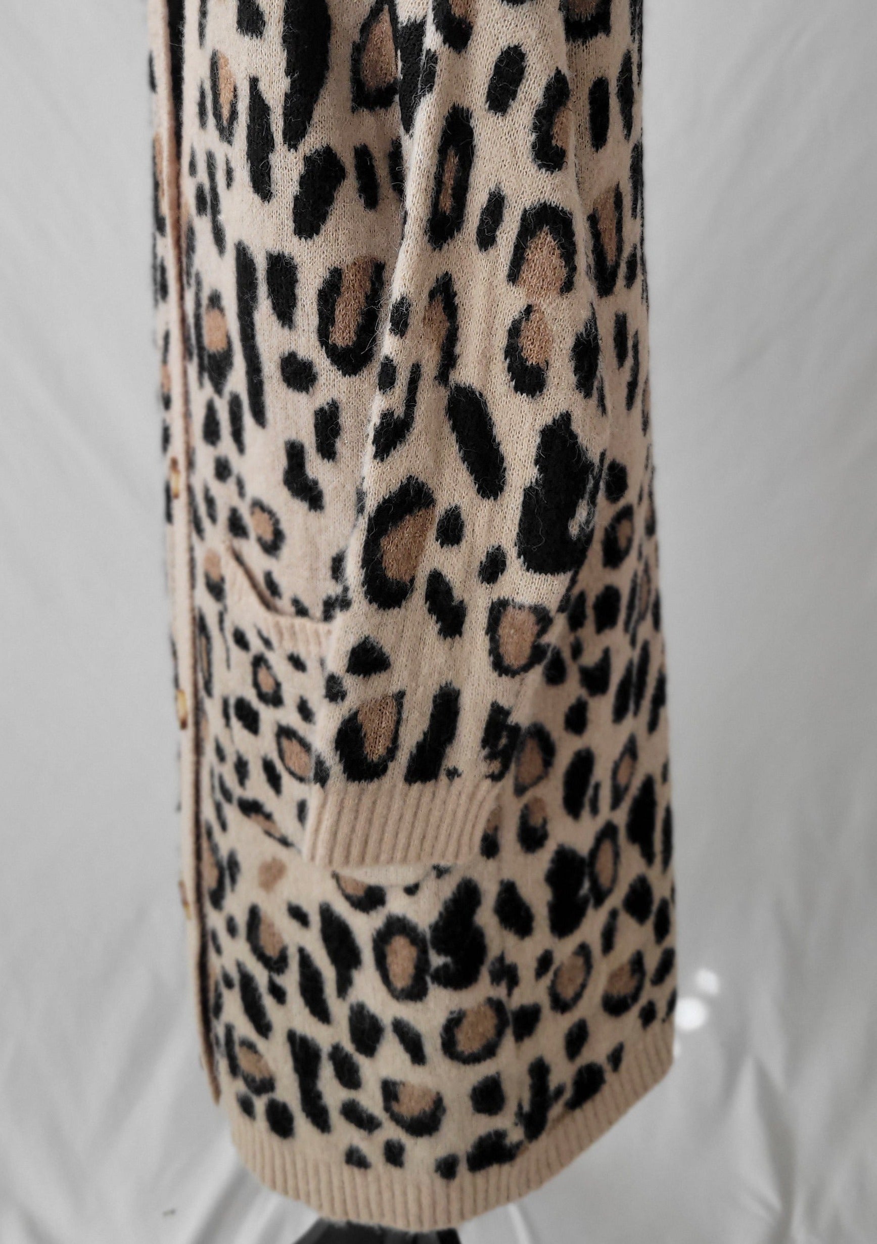 Long Leopard Cardigan Duster