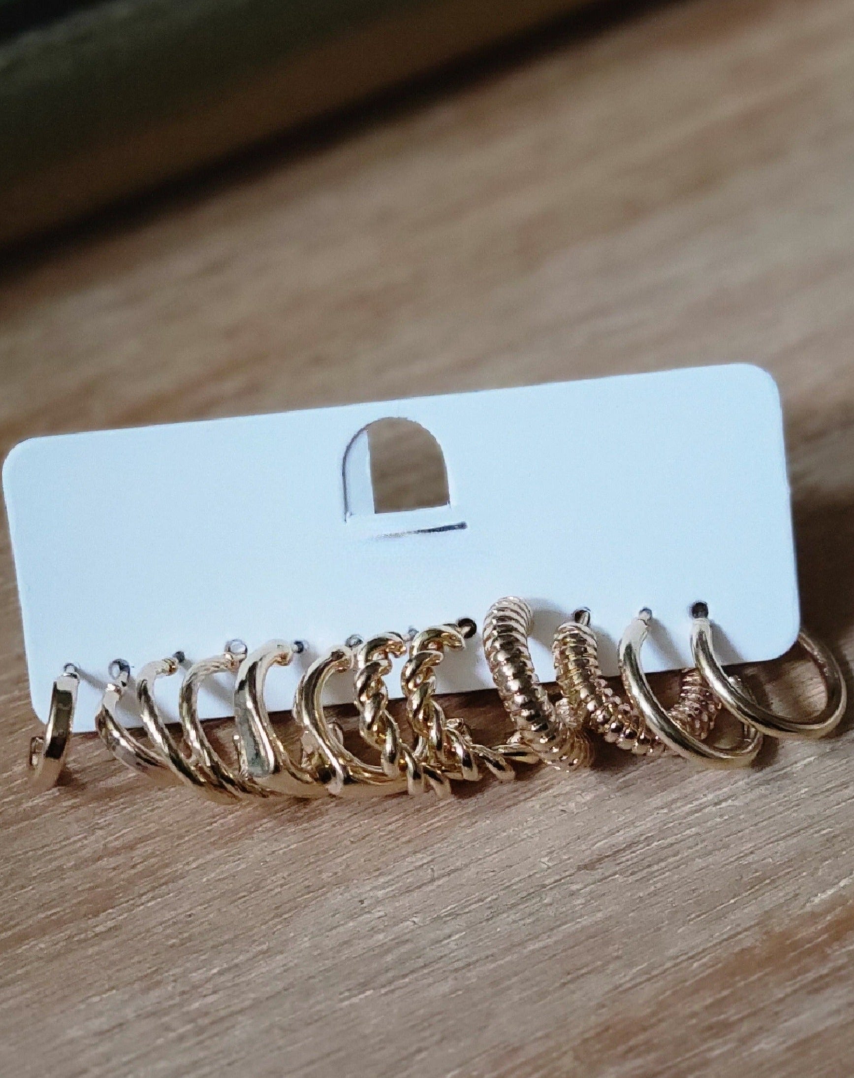 Mini Loop Earring Mini Hoop Earring Set 6 Piece-GOLD – Mota Boutique