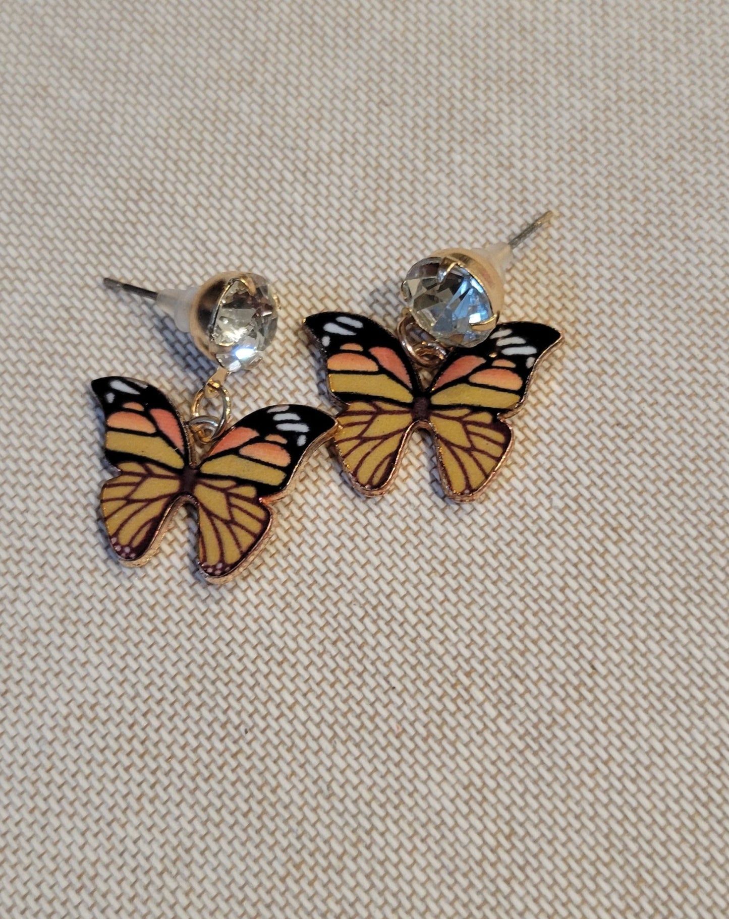 Stud Butterfly Dangle Earrings-6 Colors