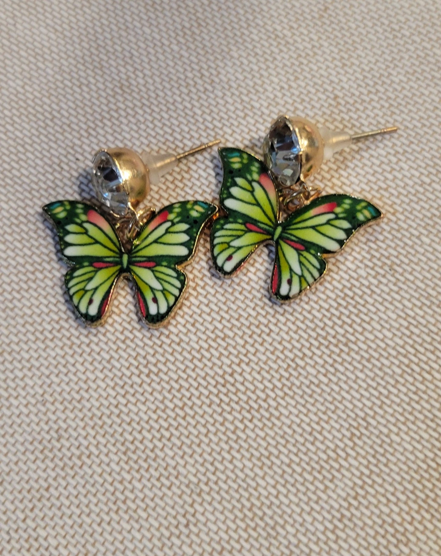 Stud Butterfly Dangle Earrings-6 Colors