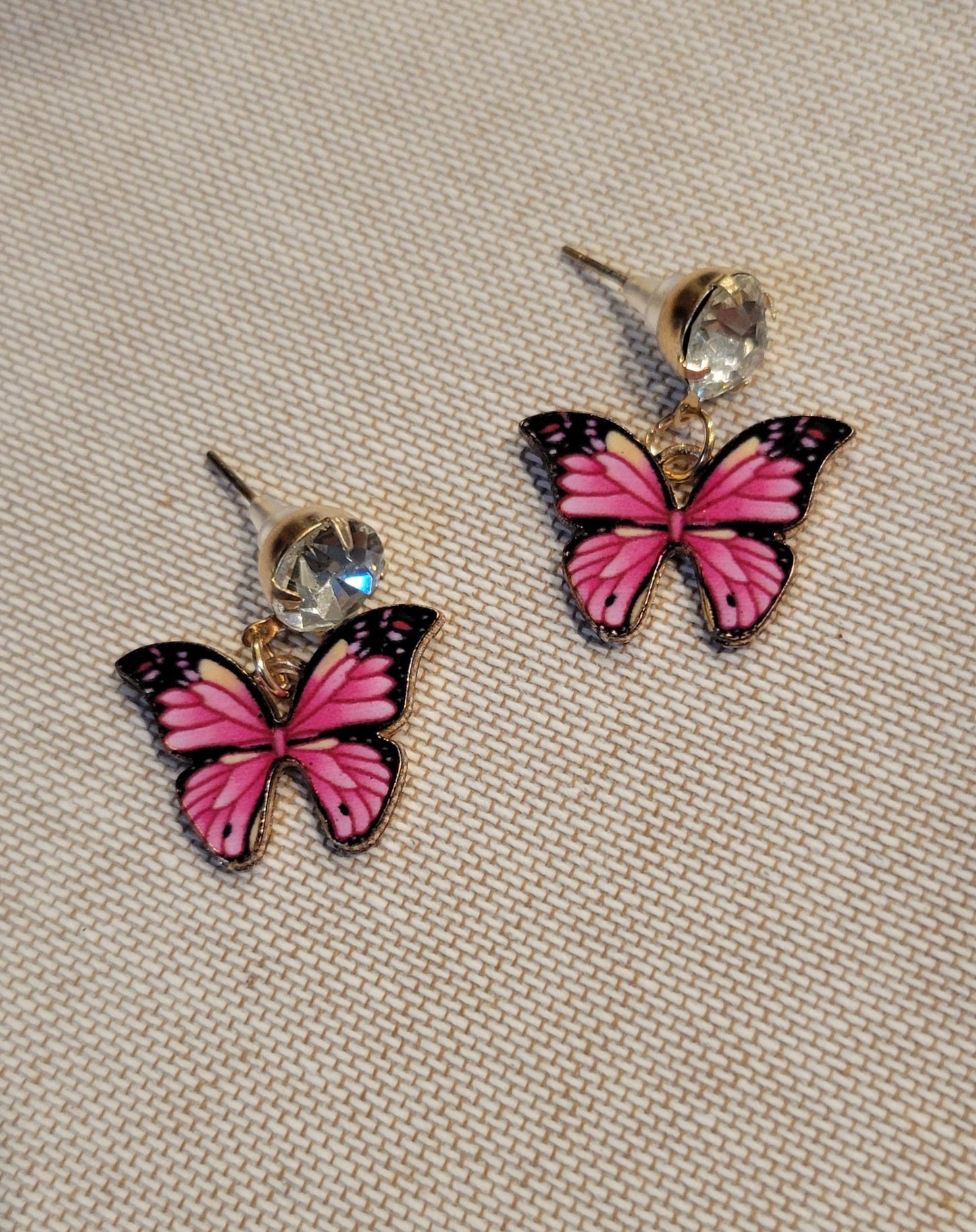 Stud Butterfly Dangle Earrings-6 Colors