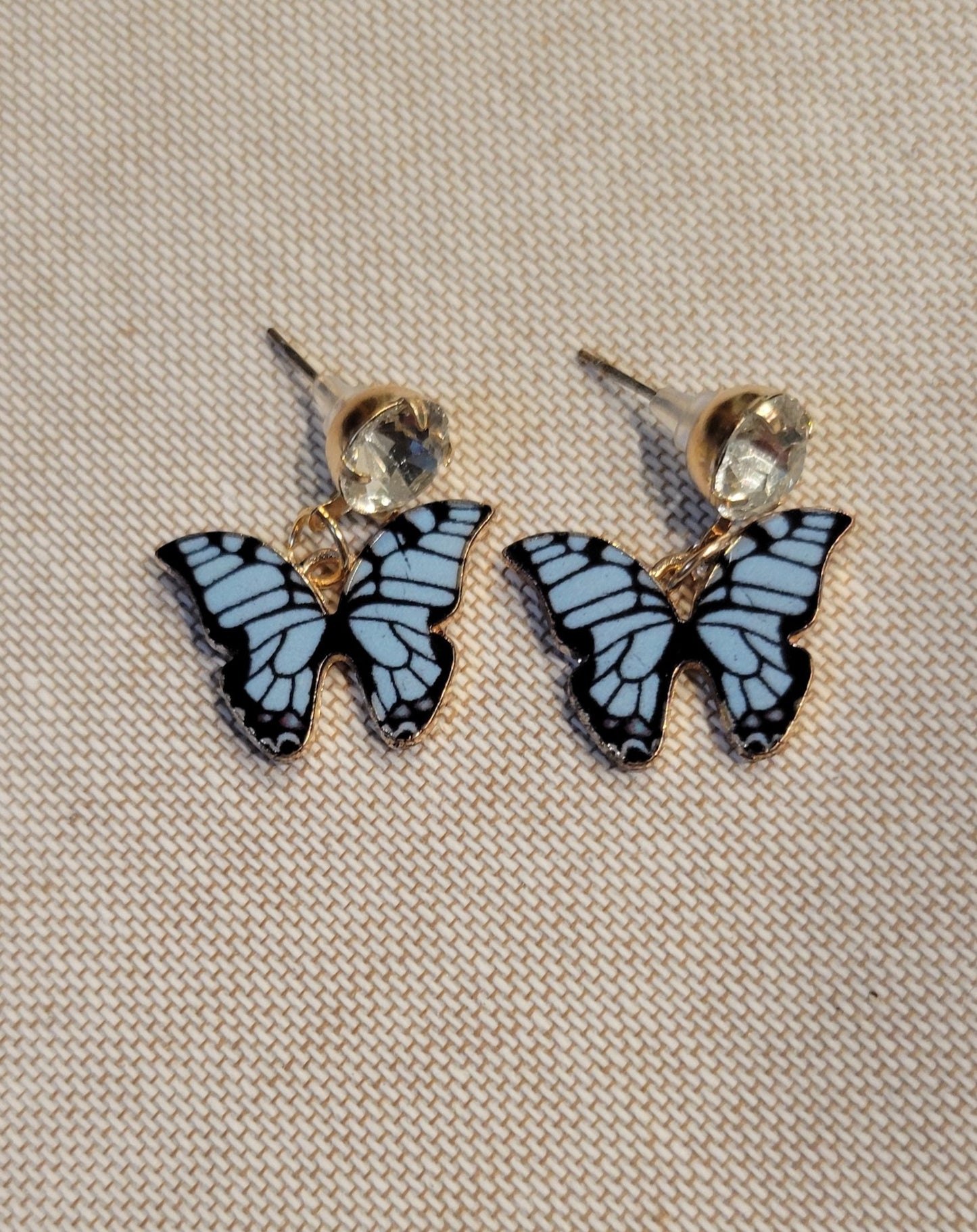 Stud Butterfly Dangle Earrings-6 Colors