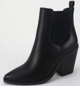 Adriana Slip On Pointed  Booties