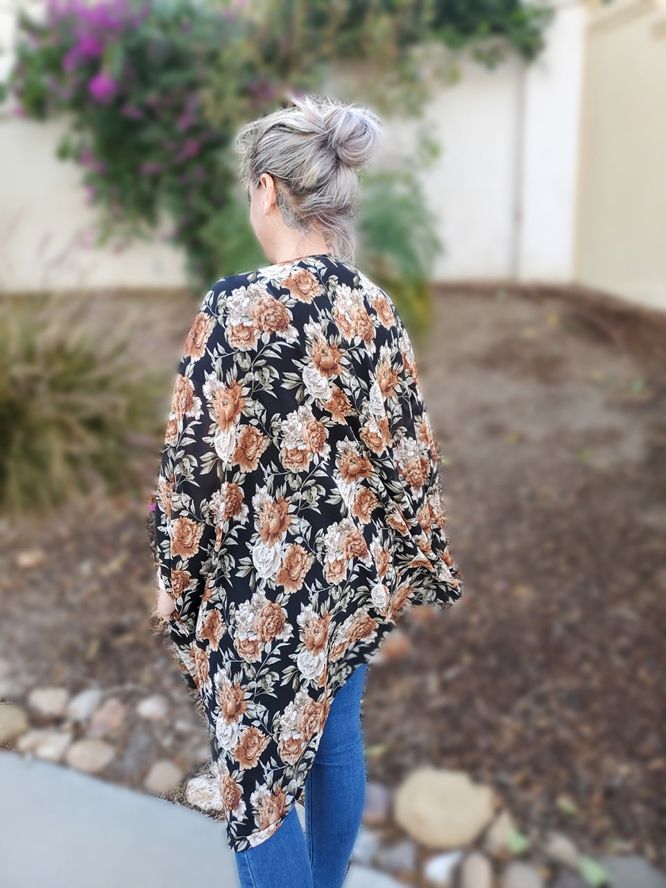 Fall Floral Kimono