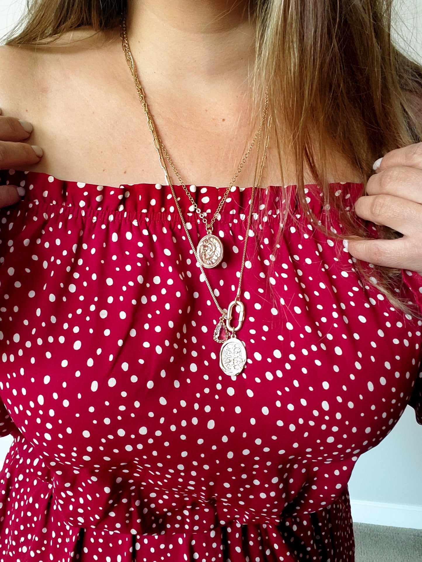 Red Polka Dot Top S-2XL