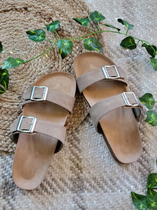 Double Strap Samatha Tan Sandals