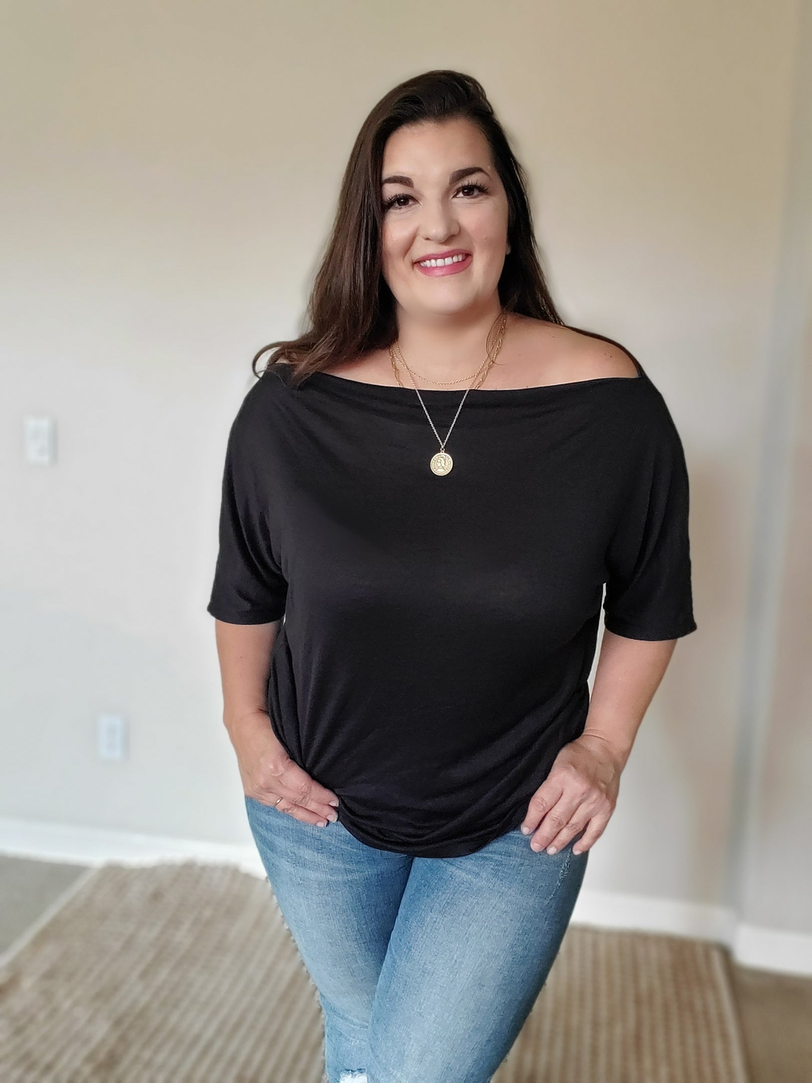 Chic Off The Shoulder Draped Top S-3XL
