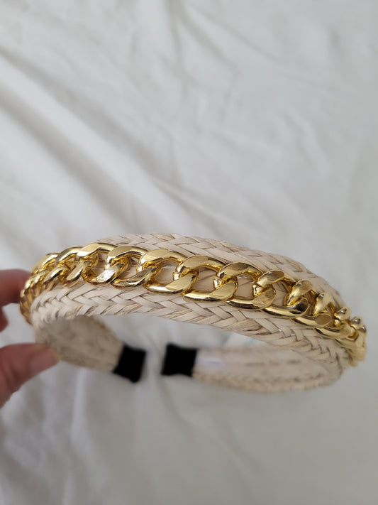 Chain Straw Head band.