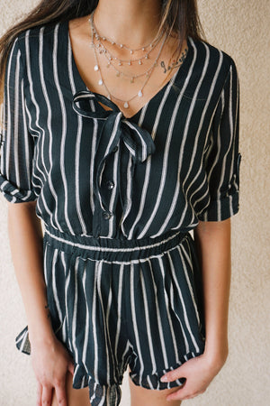 Love at First Stripe Romper