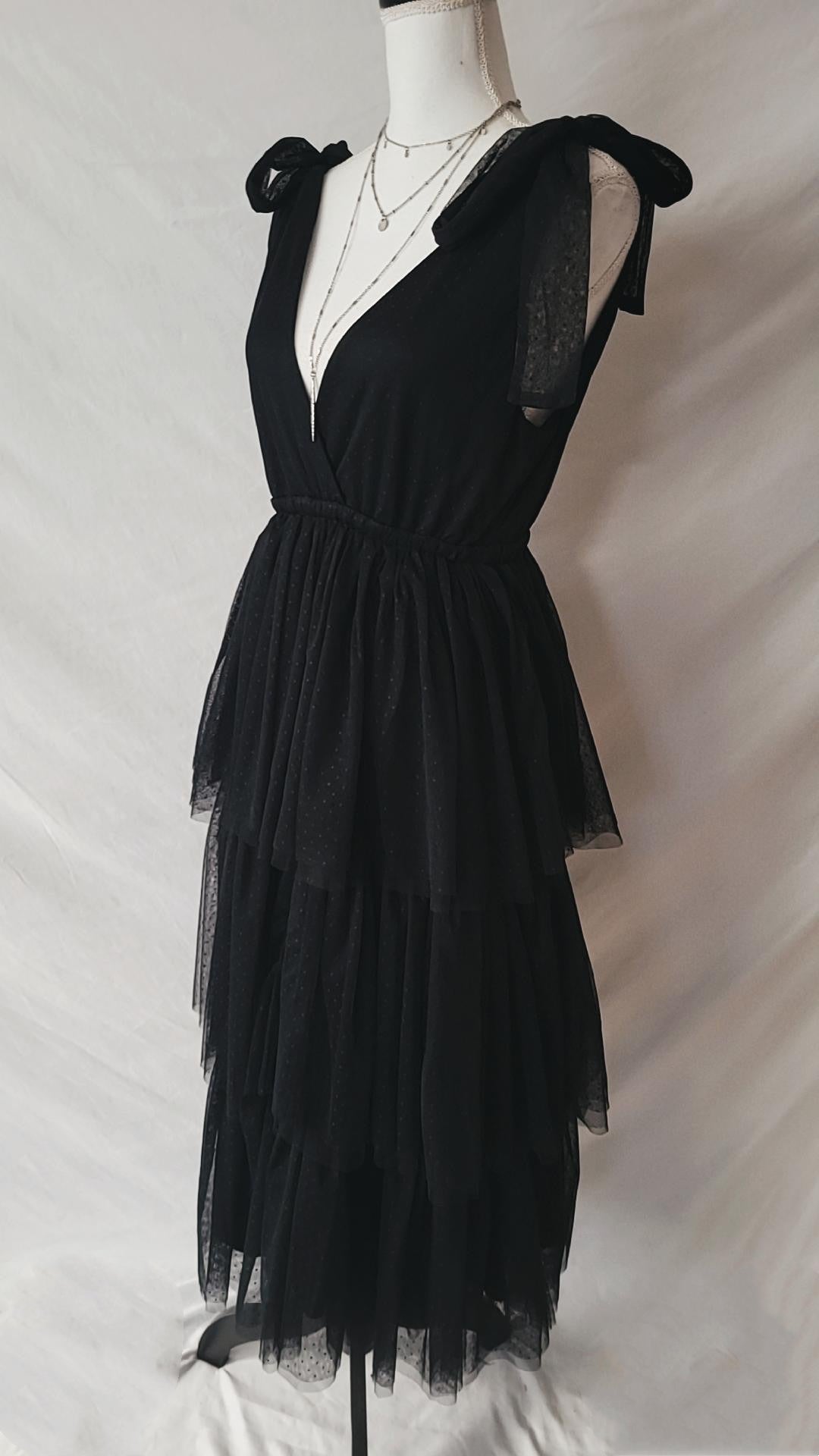 Tulle Bow Tie Midi Dress Medium Tulle Bow Tie Midi Dress Medium