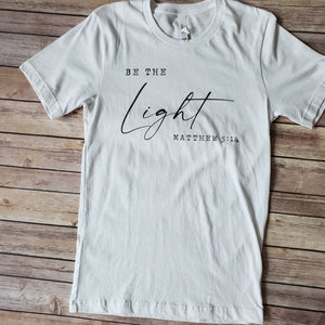 Be The Light  Graphic Tee-White S-XL