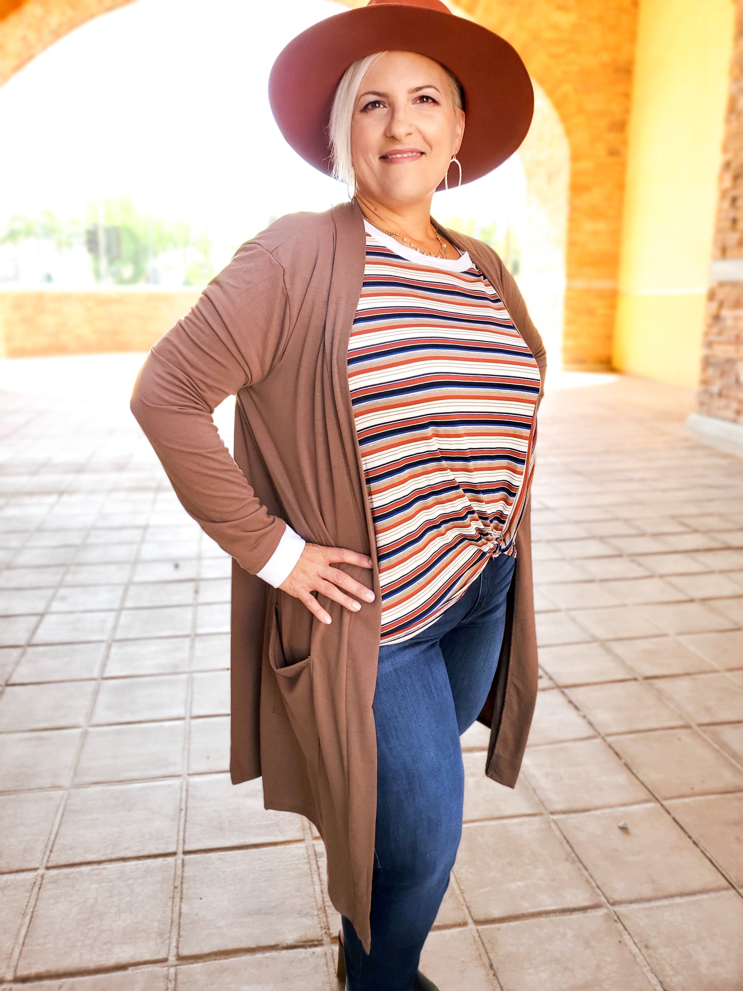 Long Sleeve Multi Striped Top